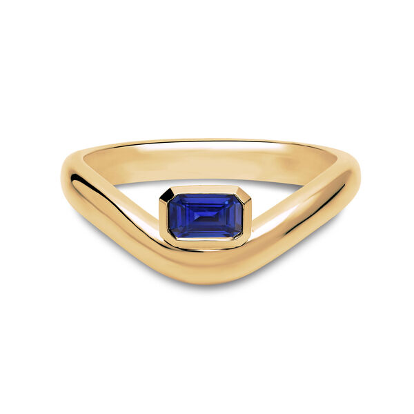 Yellow Gold Sapphire Ring